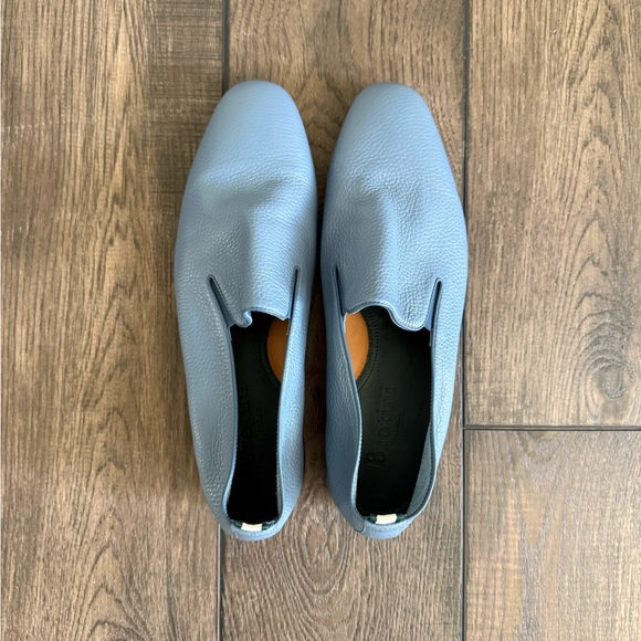 Blue Deer Skin Casual Slip-On Loafers made in Italy